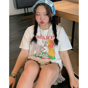 Dazi Womens Short Sleeve T-Shirt Floral Print Base Shirt Spring Summer Cotton 100% Regular Fit round Neck Commute Style