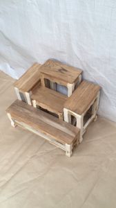 PHRAE WOOD  (ตัวลูก)โต๊ะหมู่บูชา ไม้สักแท้ หมู่ 5 หน้า 5 กว้าง 46 ซม. ยาว 85 ซม. สูง 40 ซม. ไม้สักธรรมชาติไม่ได้ทำสี