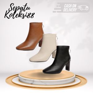 Sepatu Boots Wanita Hak Tinggi Fashion Premium Quality 234 Sepatukoleksi