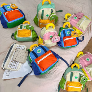 กระเป๋าเป้สะพายหลังเด็กนักเรียนวัยรุ่นน่ารักสำหรับเด็กผู้หญิงและเด็กผู้ชาย เดินทางไปเที่ยว กระเป๋าเป้สะพายหลังแบบสะพายไหล่คู่ เด็กเล็ก กระเป๋าเป้สะพายหลังเทรนด์ใหม่