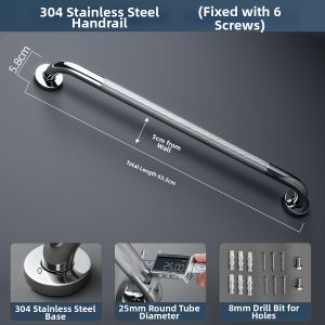 YUESHIYI | Non-slip Elderly Safe Bathroom Handle 304 Stainless Steel Thickened