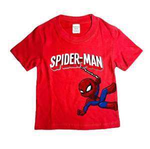 Baju Kaos Anak Laki-laki 1-8 Tahun Gambar Superhero/Spiderman/Captain Amerika Katun Combed