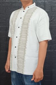 Kemeja koko model songket dan printing