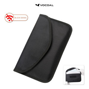 VOCOAL Block Signal Bag RFID Storage Bag Mobile Phone Key Case Signal Shielding Key Bag Anti Theft Car Protection Mobile Phone Keyless Entry Hook Signal Bag