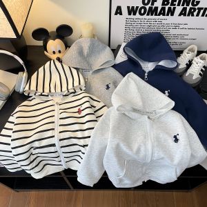 Hooded Spring and Autumn Zip-up Jacket for Boys and Girls