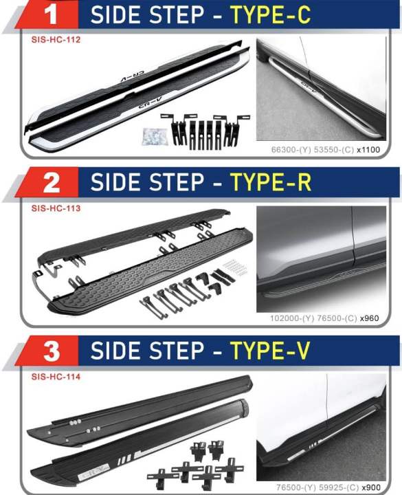 Honda CR-V CRV 2024 2025 OEM running board foot door side step steel 