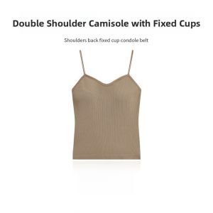 Miiow | MiiOW Sleeveless Vest Womens Inner Wear Comfortable Seamless Slimming Conceals Side Breast No Bra Needed New Strap Backless Top