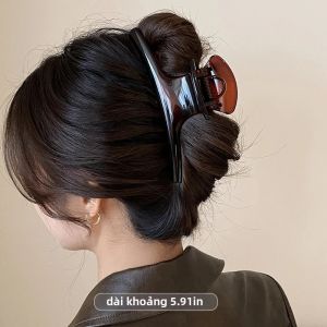 Kẹp Tóc Lớn Thanh Lịch 5.91in Dành Cho Nữ Giữ Tóc Dài Dày Chắc Chắn Phụ Kiện Tóc Thời Trang