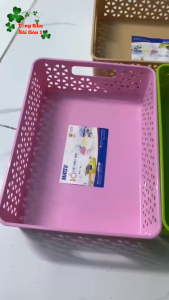 Combo 10 rổ nhựa đan duy tân_ Giao Màu Ngẫu Nhiên.