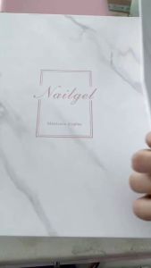 Sổ trưng móng mẫu nail mika màu trắng vân đá hàng cao cấp