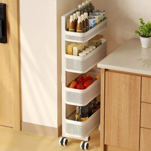 Narrow Space Adjustable Movable Multi-Layer Storage Rack