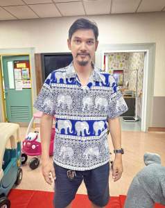 เสื้อฮาวายลายช้างผ้านิ่มใส่สบาย