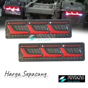 Lampu Led Stop Lamp Truck 24volt 46cm Model 1104 Lampu Rem Belakang Truk Canter Hino Fuso Quester dll Universal 1set 2pcs