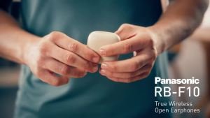 [𝐅𝐑𝐄𝐄 𝐃𝐄𝐋𝐈𝐕𝐄𝐑𝐘] Panasonic True Wireless Open Earphones RB-F10DE Black / Beige