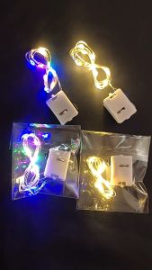 Lampu LED Balon Kelap Kelip Warna Warni 2 Meter untuk Dekorasi Balon Buket isi Boneka Ulang Tahun