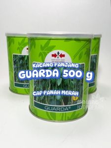 Benih Kacang Panjang Guarda 500 g Kaleng Cap Panah Merah