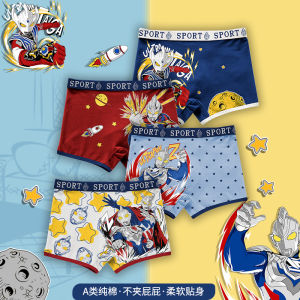 Pure Cotton Childrens Underwear Boys Boxer Shorts Breathable Comfortable Antibacterial Home Use All Seasons Cartoon Style