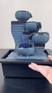 Thác phong thuỷhòn non bộ mini để bàn phong cách châu Âu mã 8879