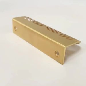Modern Zinc Alloy Leaf Shaped Cabinet Handle Set For Furniture Hardware