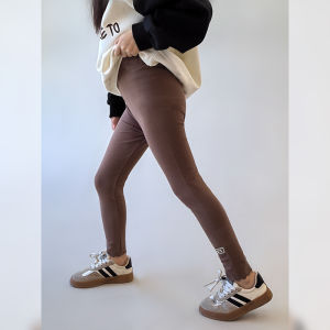 Girls Elastic Waist Pants Spring New Style Children Versatile Stretch Bottoming Trousers Outwear Long Pants for Big Kids