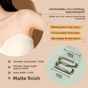 AIMO | Invisible Transparent Non-slip Slippery Shoulder Strap Accessories