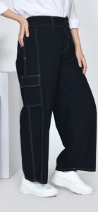 Jeans Cargo Highwaist Loose Pants Wanita Size L-XL-XXL-JUMBO