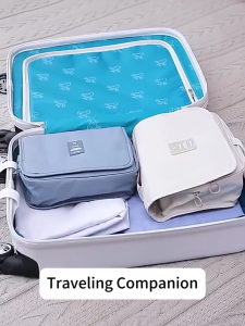 Large capacity travel makeup bag organizer bathroom hanging waterproof toiletries bag