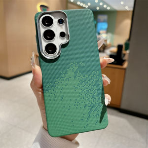 Luxury Carbon Fiber Texture Plastic For Magsafe Magnetic Case For Samsung Galaxy S26 S25 S24 Ultra Alloy Lens Shockproof Cover
