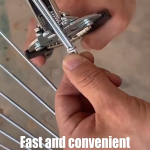 1800 Nails Hog Ring Plier Tool M Clips Staples Chicken Mesh Cage Wire Fencing Caged clamp Poultry
