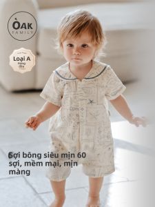 OAK FAMILY | Short Sleeve Sailor Collar Bodysuit Summer Infant 1PC