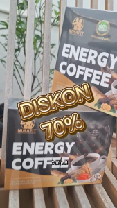 [ FREE ONGKIR PLUS BISA COD ] - KOPI HITAM ENERGY COFFEE INSTAN - Kopi Gingseng Praktis Hemat Instan - Kopi hitam pria - Kopi pria