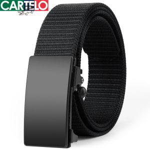 CARTELO | Smooth Buckle Simple Thick No-Hole Mens Belt