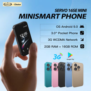 SERVO | SERVO Mini Cute Smartphone 3G WCDMA Android System 2GB+16GB Google Play Face Unlock WiFi Dual SIM 3.0" Display Small Smart Phone
