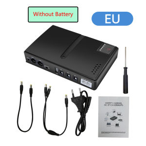 DC UPS Uninterruptible Power Supply 18650 Replaceable Battery Backup 5V 9V 12V 220V for Router Wifi Modem【Without Battery】