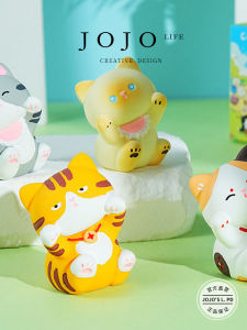 JOJOS L PD Observe Resin Cat Figurine Desktop Decoration Cartoon Style Office Zone Friendship Scene Home Decorations