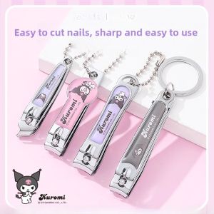 Portable Cute Cartoon Clipper Sanrio Nail Scissors Kawaii Hello Kitty Miniature Nail Clippers for Personal Grooming