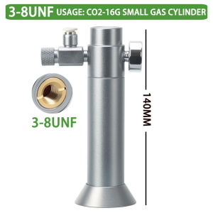 ZRDR | DIY Aquarium CO2 Regulator Solenoid Valve Bubble Counter CO2 Small Gas Bottle 3-8UNF Fish Tank CO2 Pressure Reducing Valve