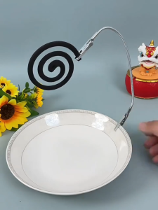 DEUKIOยุง ขาตั้งคู่ที่ทนทานยืดหยุ่นสำหรับใช้ในบ้านที่วางขดลวดกันยุง