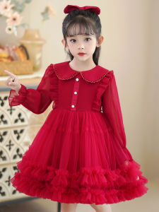 Spring Fashion Princess Skirt for Girls Long Sleeve Puffy Dress Baby Girls Clothing Spring Autumn Dresses Kids Outfits