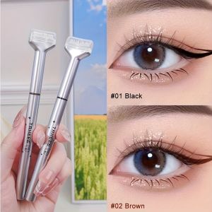 Double-Ended Waterproof Lower Lash Stamp Pen-Smudge-ProofLong-Lasting Natural Look with Applicator Brush & Replacement Stamp