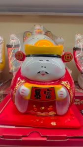 Tượng Thần tài đến ( ống tiết kiệm) 14cm