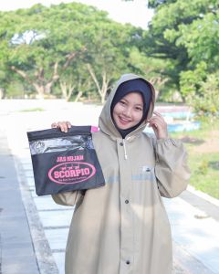 JAS HUJAN GAMIS MUSLIMAH TEBAL KARET LENTUR