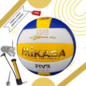 Bola Volly Voly Voli Mikasa MV2200 Super Gold Pro Liga PBVSI Size 4.5