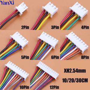 10 CHIẾC XH2.54mm Đầu Nối Dây Cáp 2-12 Pin Tùy Chọn 2.54MM Pitch Plug Nhiều Chiều Dài Dây Khác Nhau 26AWG Cho Thiết Bị Điện Tử