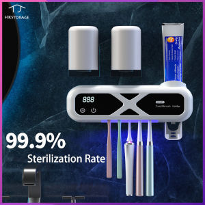HKStorage D-Isinfection ที่ใส่แปรงสีฟันอัพเกรดถ้วยเครื่องฆ่าเชื้อแปรงสีฟันติดผนังชั้นวาง D-Isinfection ใหม่