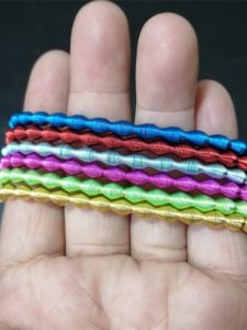 สร้อยข้อมือแบบยืดหยุ่นสำหรับผู้ชายและผู้หญิง สีทองแดง สีแดง สีม่วง แฟชั่นเกาหลี เครื่องประดับแฟชั่นสำหรับผู้หญิง