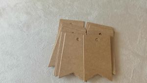 100 Chiếc 3x5/6x2.5Cm Giấy Kraft Tặng Nhãn Nâu/Trắng/Đen Có Dây Cho Đám Cưới Cho Bé Đảng Giáng Sinh Những Dịp