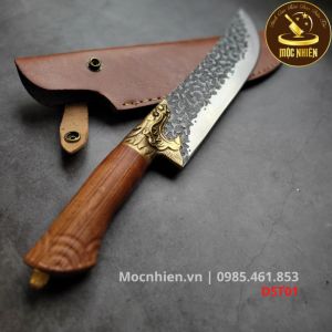 [ CHÍNH HÃNG ] Dao Thái Gọt Chuôi Gỗ Hồng Sắc Siêu Quý Hiếm Cổ Đồng Đúc Đầu Sư Tử Đẳng Cấp Của Thương Hiệu - Mộc Nhiên Phúc Sen - Mã DST01