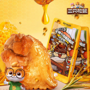 Three Squirrels | Ready-to-Eat Roasted Chicken Legs and Wings Snack Orleans Honey Flavor