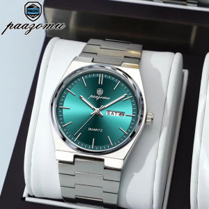 PENGAGAR Luxury Rose Gold Quartz Watch Waterproof Mens Watches Stainless Steel Automatic Date Luminous Hand Relogio  Masculino
